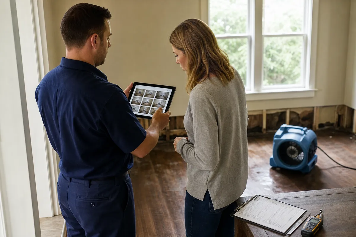 Insurance claim documentation for Minneapolis property restoration